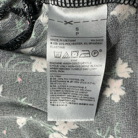 Banana Republic Black Floral Print Flounce Hem Blouson Dress Ruffle Womens Small - Picture 5 of 9